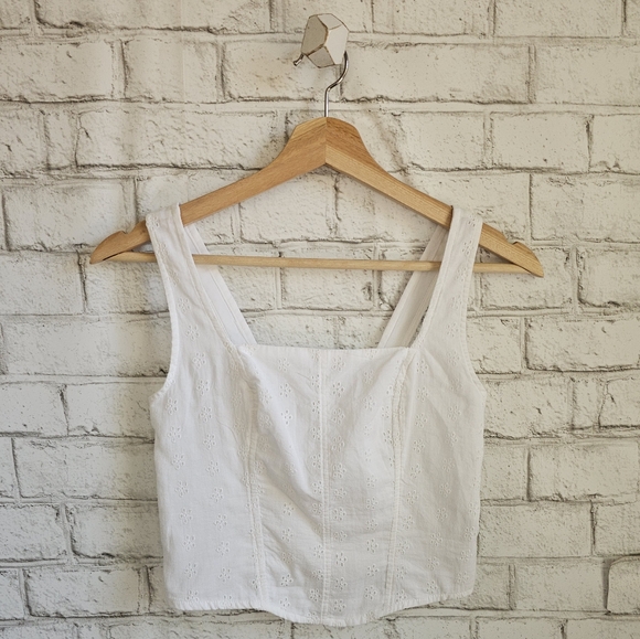 HOLLISTER White Eyelet Bodice - Picture 1 of 7